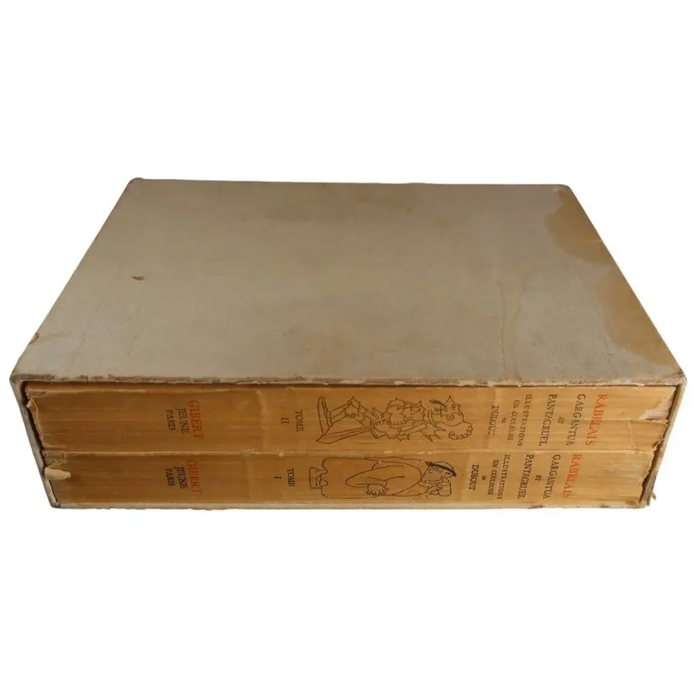 Rabelais Gargantua et Pantagruel 2 Vol Slipcase 1954 (Dubout) Gibert Jeune